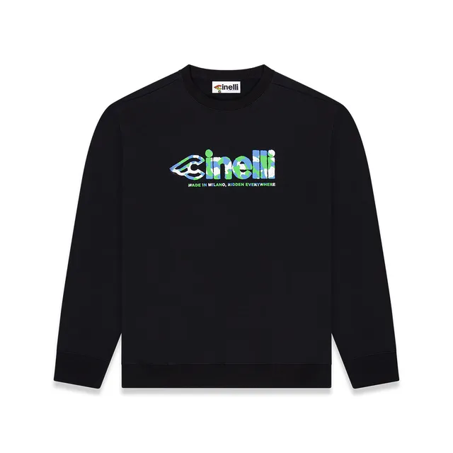 cinelli-felpa-girocollo-global-cycling-black image 1