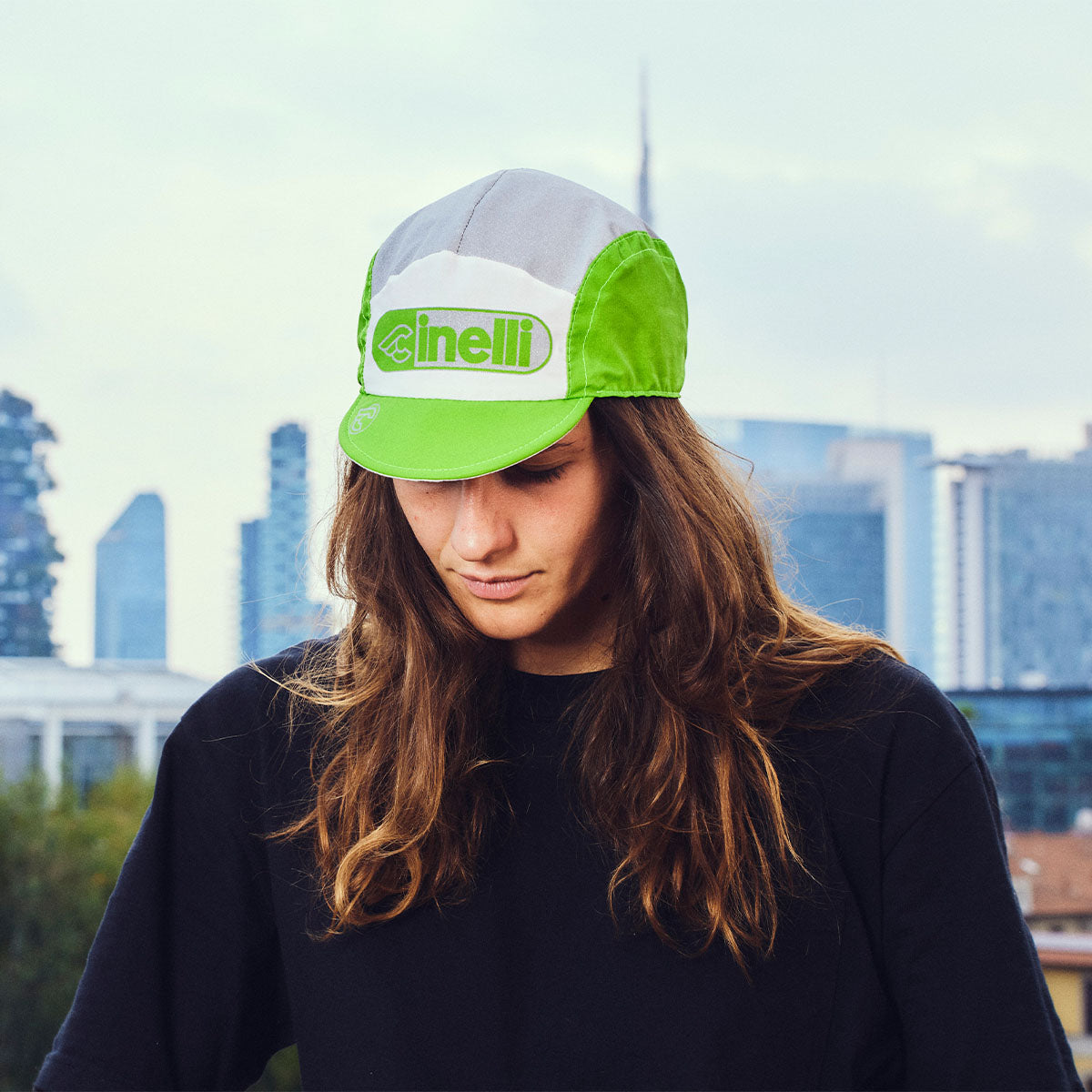 cinelli-cap-explorer-pill-green-cappellino-ciclismo image 5