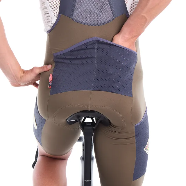 cinelli-tempo-cargo-gravel-pantaloncino-con-bretelle-brown image 1