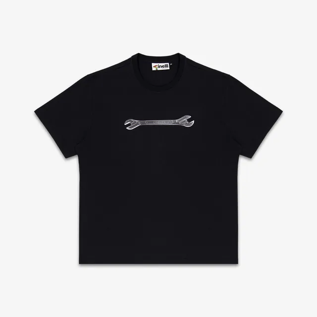 cinelli-t-shirt-winged-wrench-black image 1