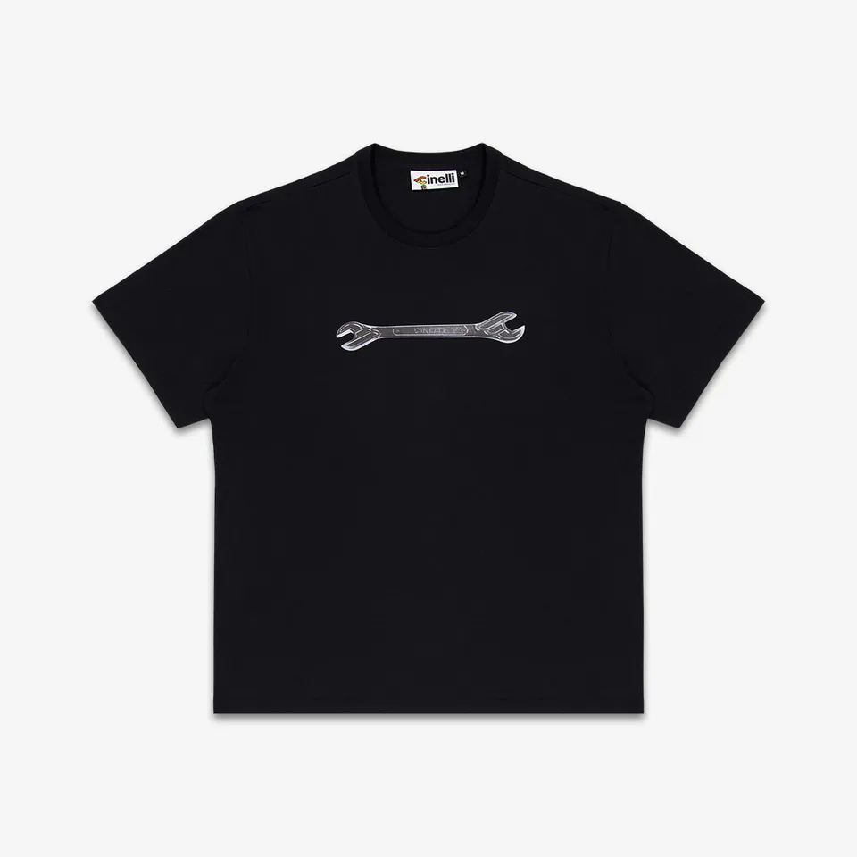 cinelli-t-shirt-winged-wrench-black image 1