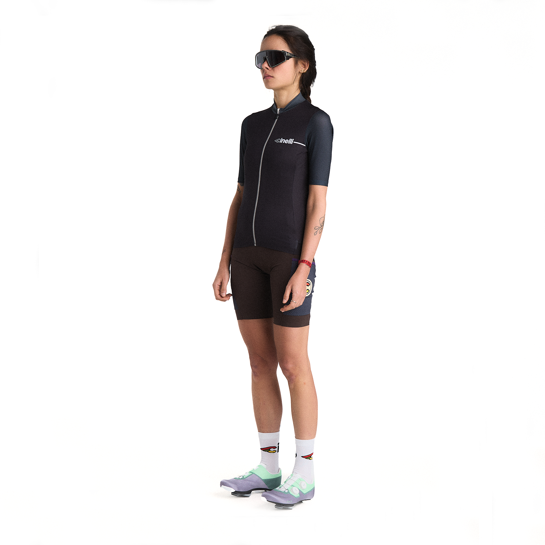 cinelli-tempo-maglia-ciclismo-donna-nero image 3