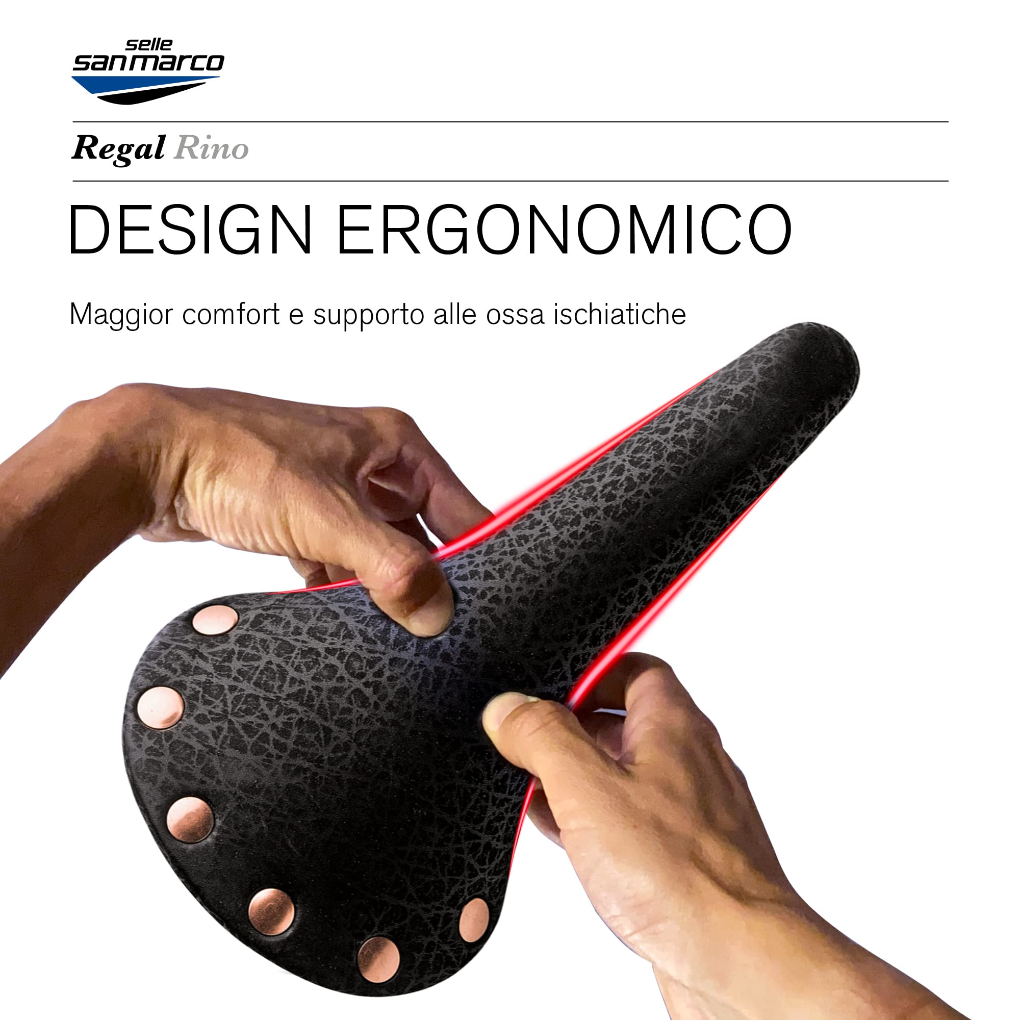 selle-san-marco-regal-sella-vintage-in-pelle-per-bici-da-strada-e-city-con-binar image 7