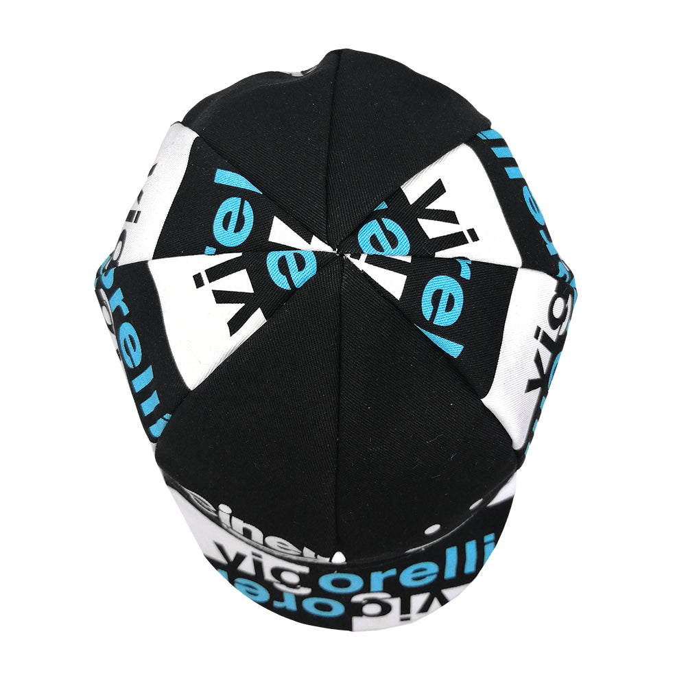 cinelli-cap-vigorelli-black-cappellino-ciclismo-nero image 4