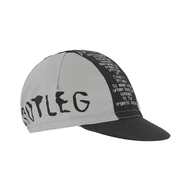 cinelli-silver-bootleg-cappellino-ciclismo-nero-argento image 1
