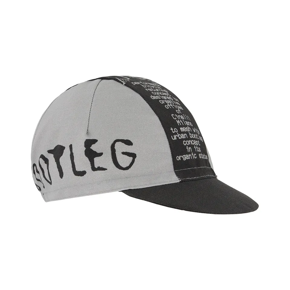 cinelli-silver-bootleg-cappellino-ciclismo-nero-argento image 1