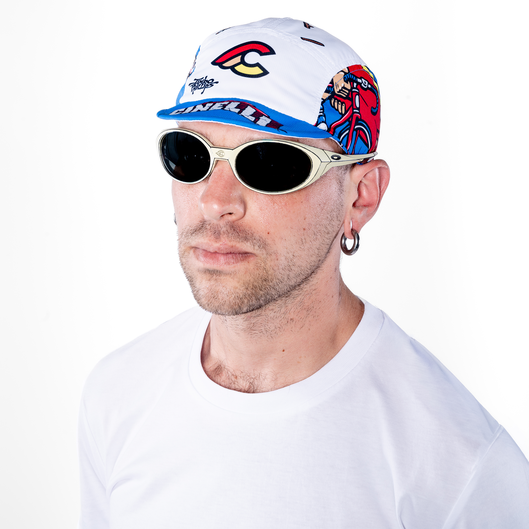 cinelli-drifter-cap-jimbo-phillips-white-blue-tecnico image 2