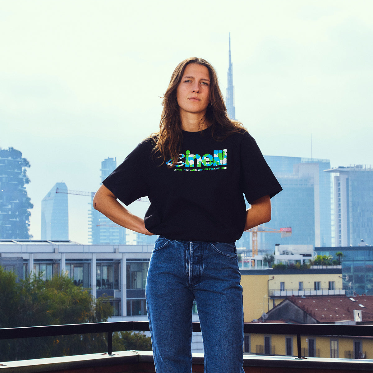 cinelli-t-shirt-global-cycling-black-maglietta-cotone-organico image 3