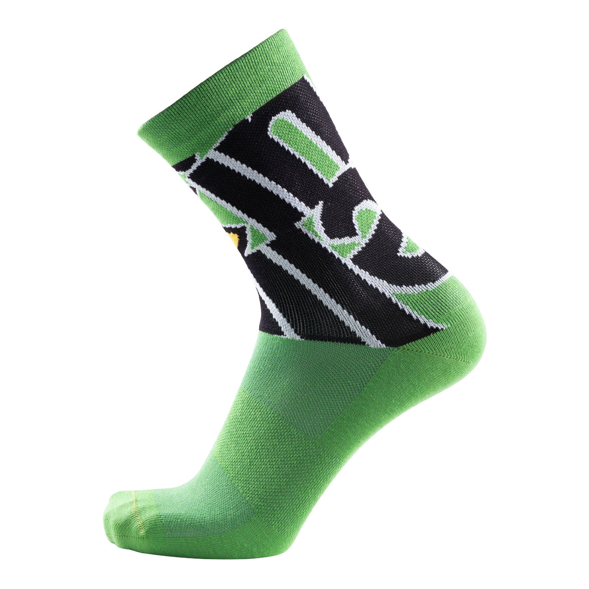 cinelli-socks-tempo-nemo-slime-green-calzini-ciclismo image 2