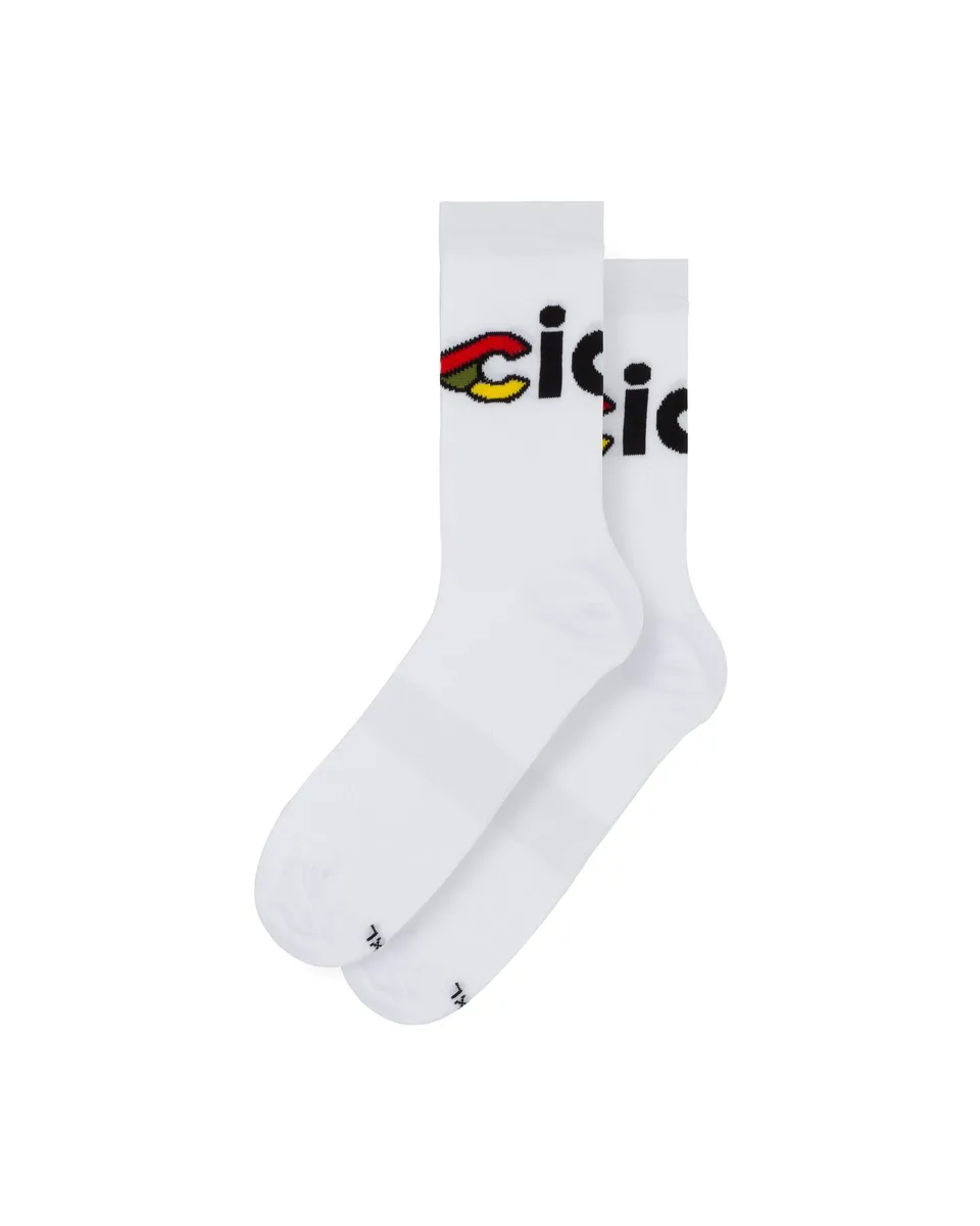 cinelli-ciao-calze-ciclismo-bianche image 1