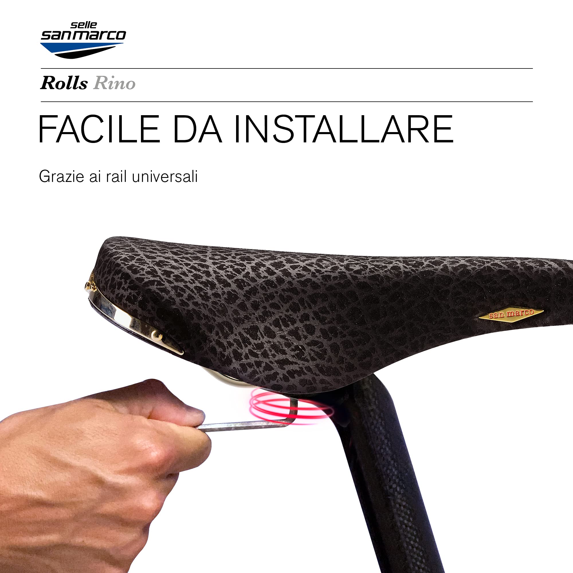 selle-san-marco-rolls-sella-bici-vintage-bottega-pelle-l1-nero-oro image 6