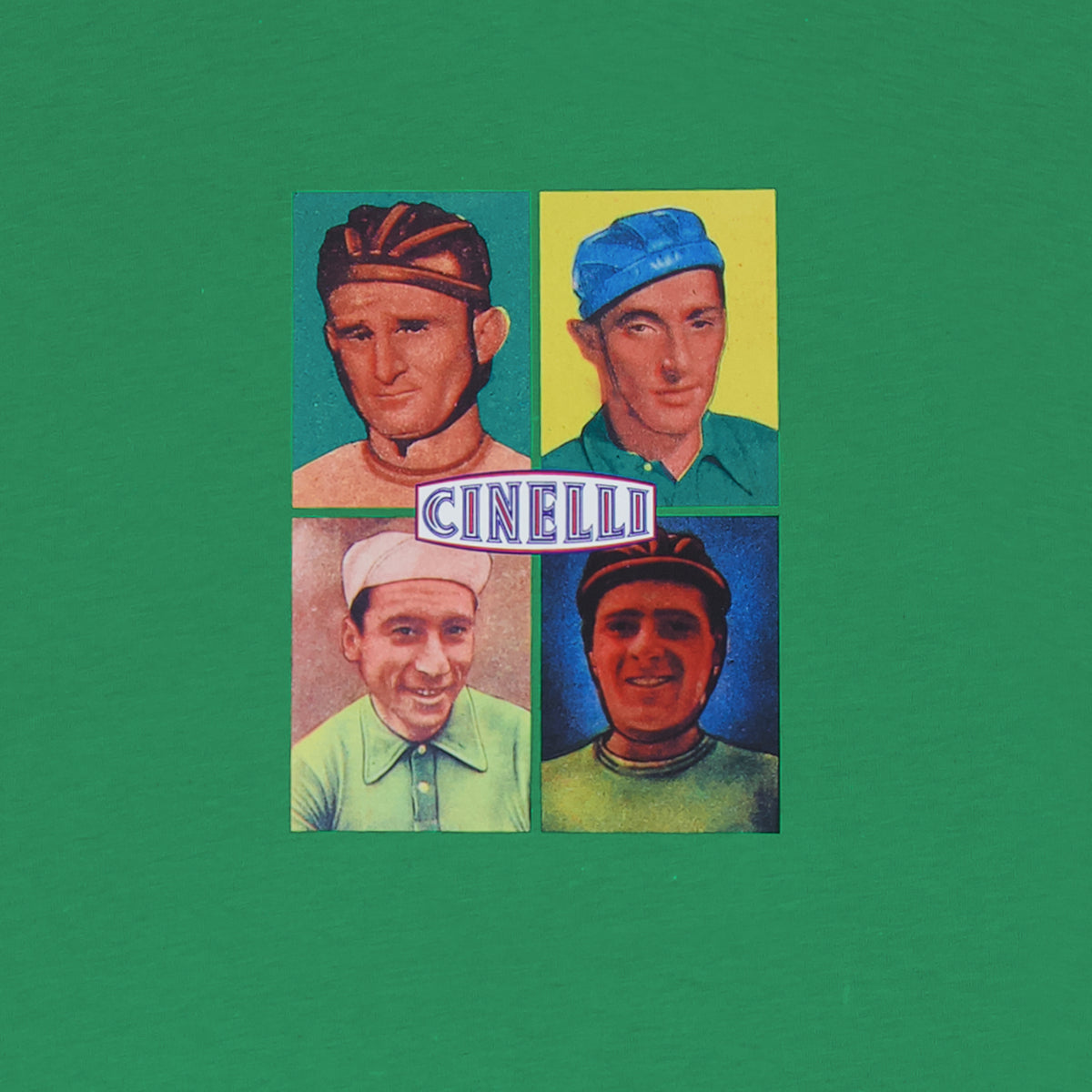 cinelli-t-shirt-campionissimi-green-maglia-cotone-bio-unisex image 2