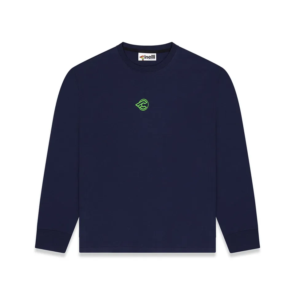 cinelli-t-shirt-longsleeve-pill-blue-maglia-manica-lunga-unisex image 1