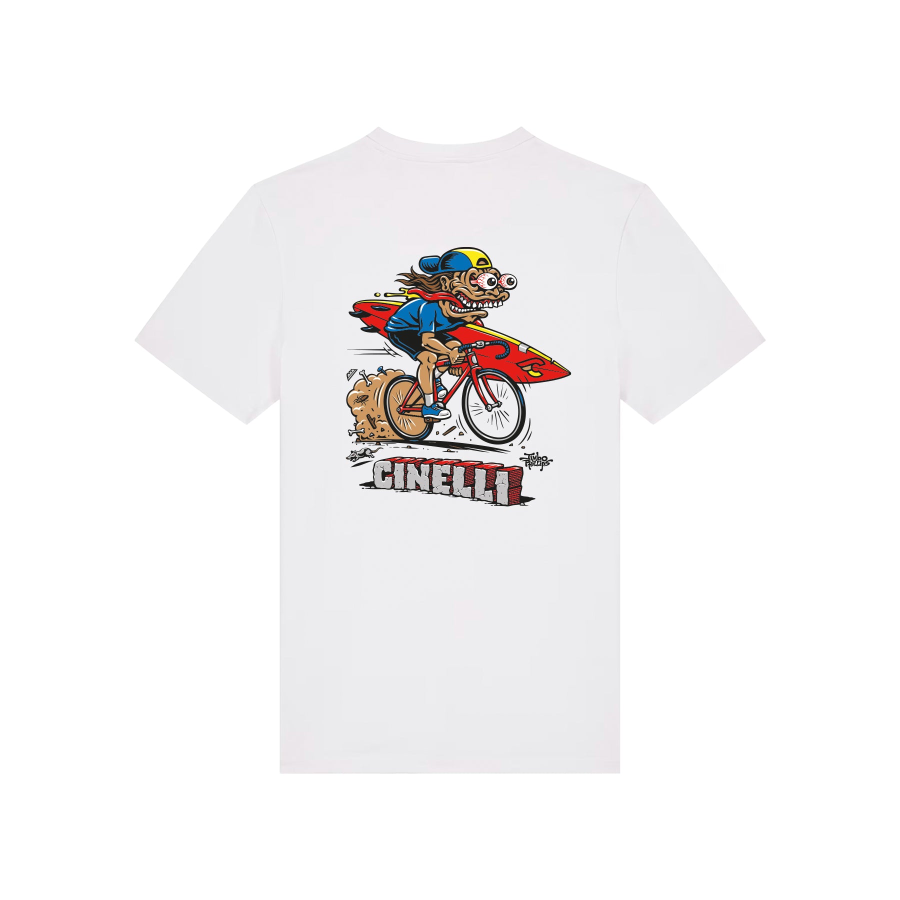 cinelli-jimbo-phillips-t-shirt-cotone-bianco image 6