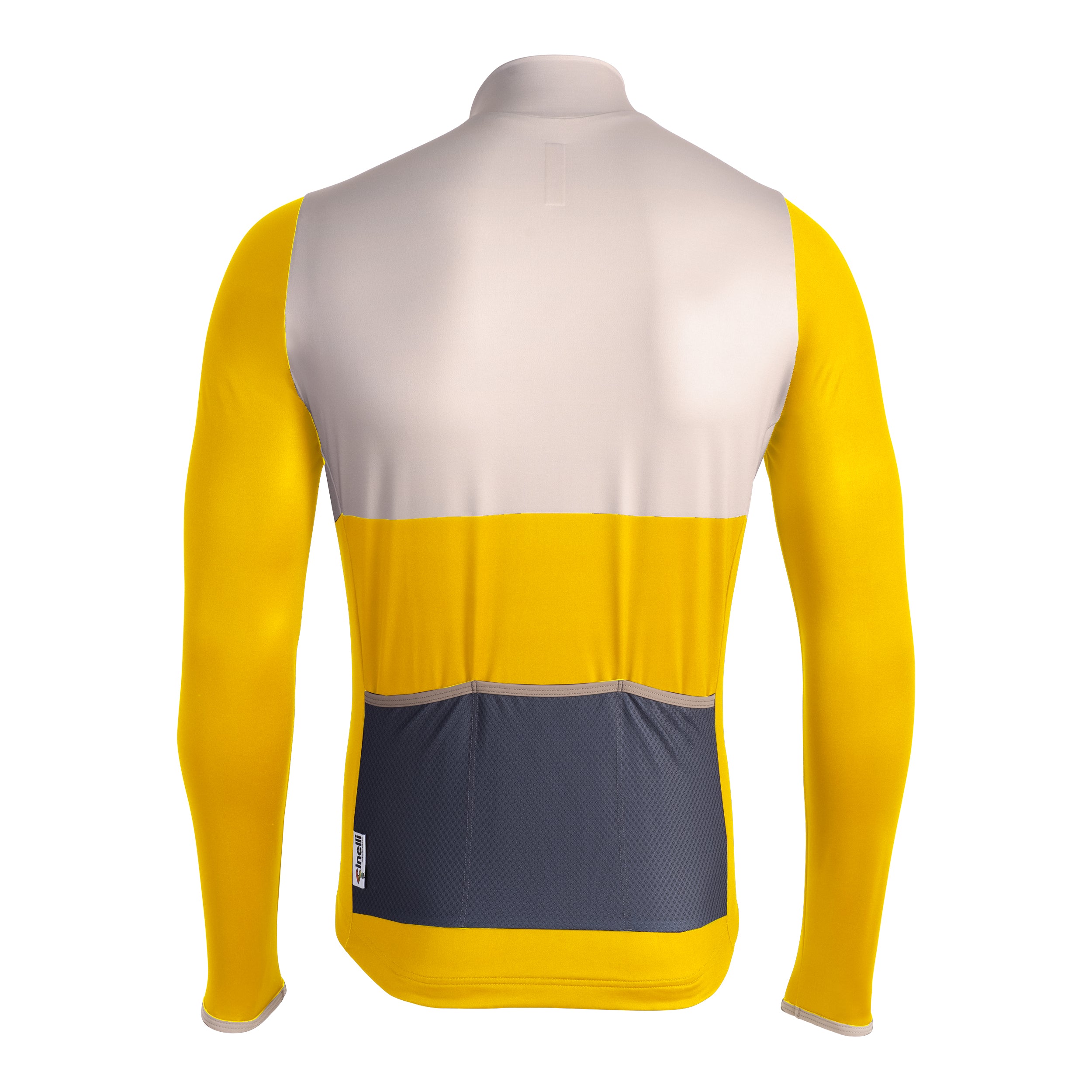 cinelli-winter-jersey-tempo-yellow-block-maglia-ciclismo image 3