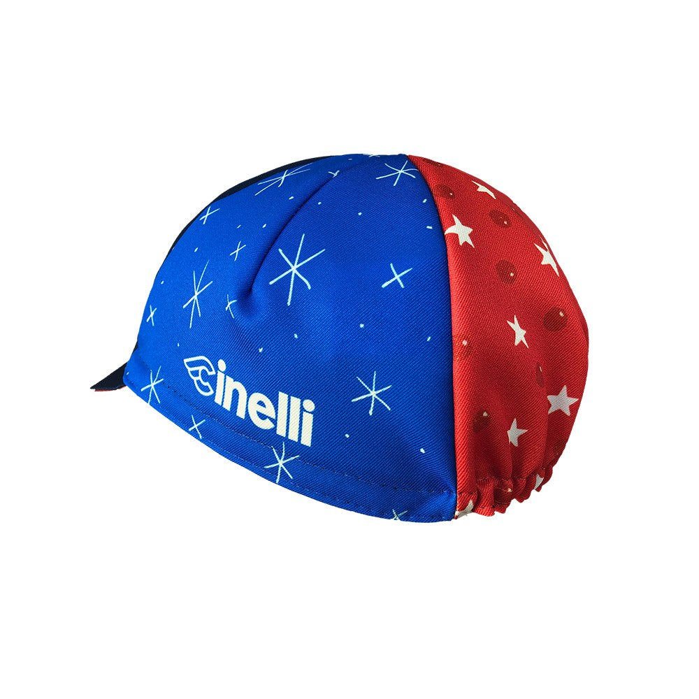 cinelli-sergio-mora-cosmic-riders-cappellino-ciclismo-blu image 2