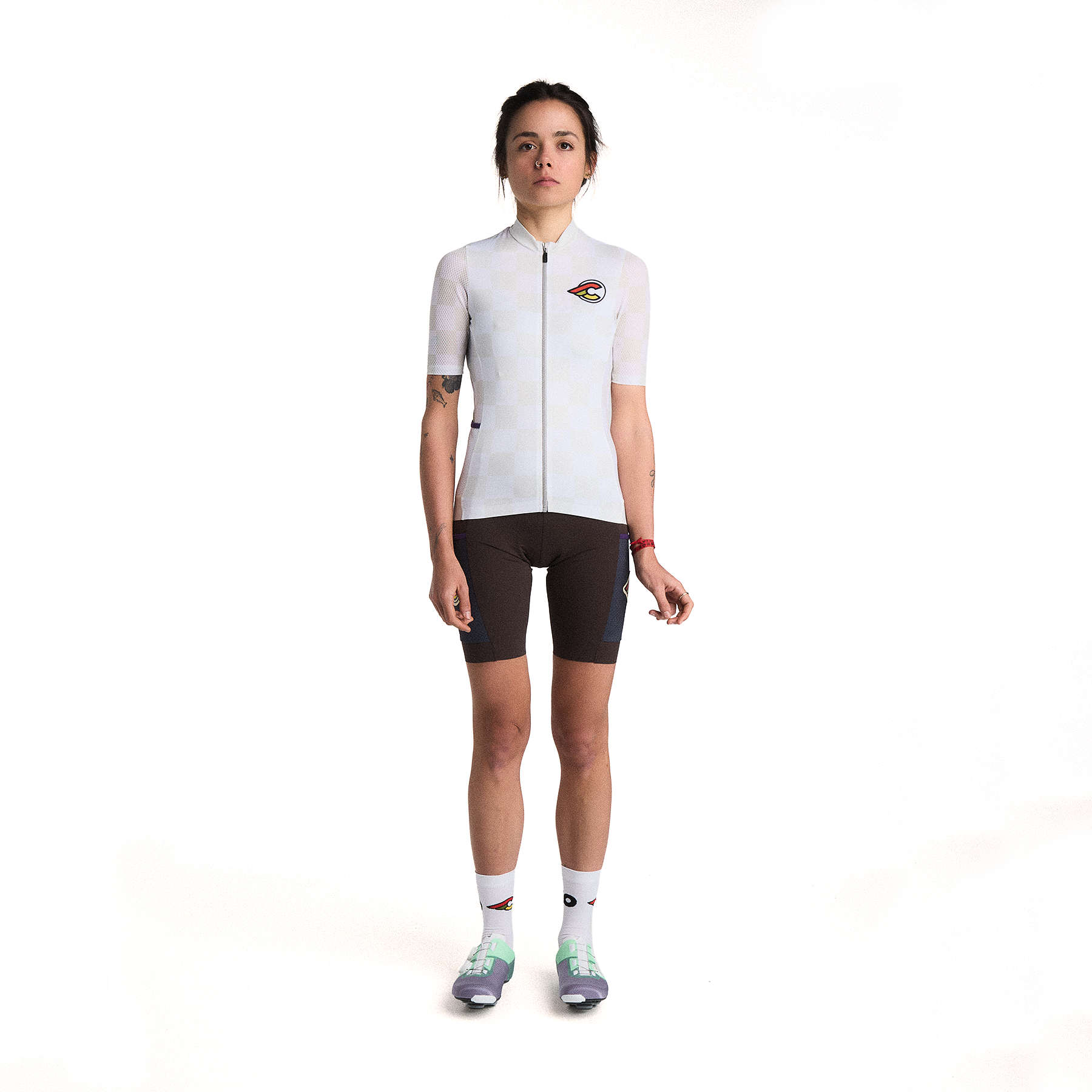 cinelli-tempo-woman-maglia-ciclismo-donna-grigia image 1