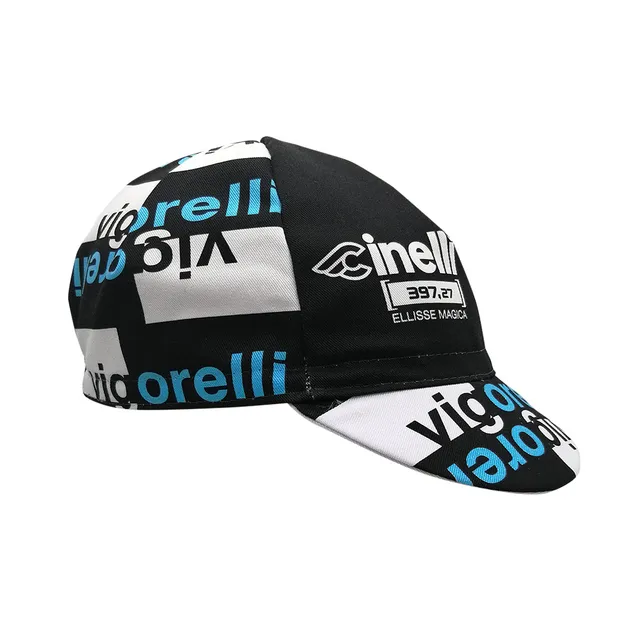 cinelli-cap-vigorelli-black-cappellino-ciclismo-nero image 1