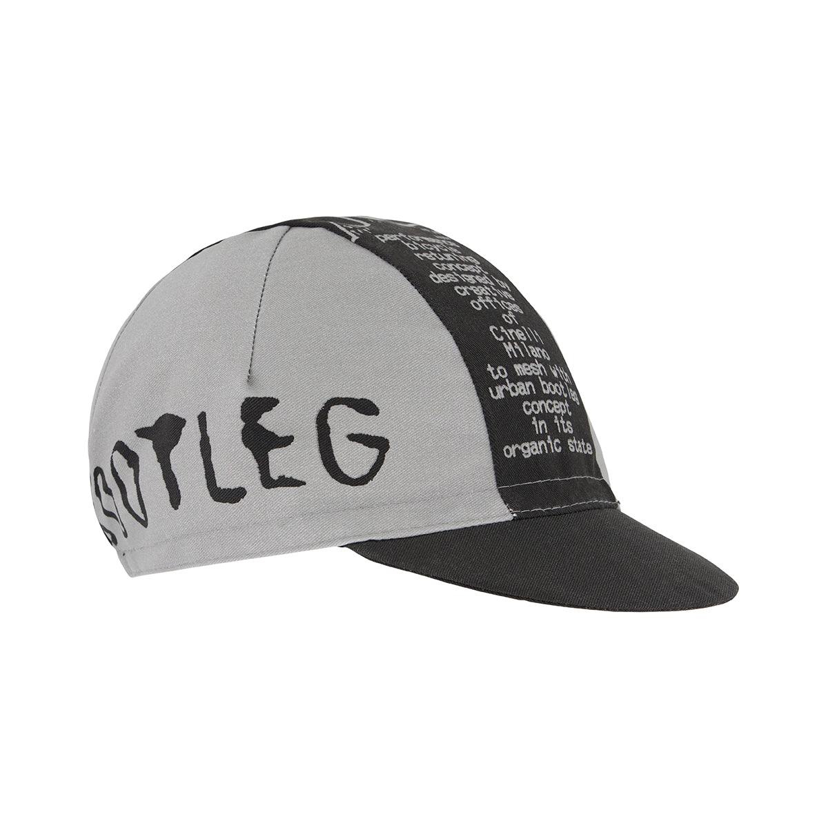 cinelli-silver-bootleg-cappellino-ciclismo-nero-argento image 1
