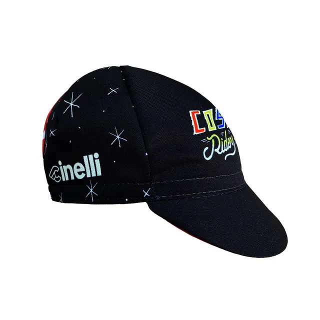 cinelli-art-program-sergio-mora-cosmic-riders-cappellino-ciclismo-nero image 1