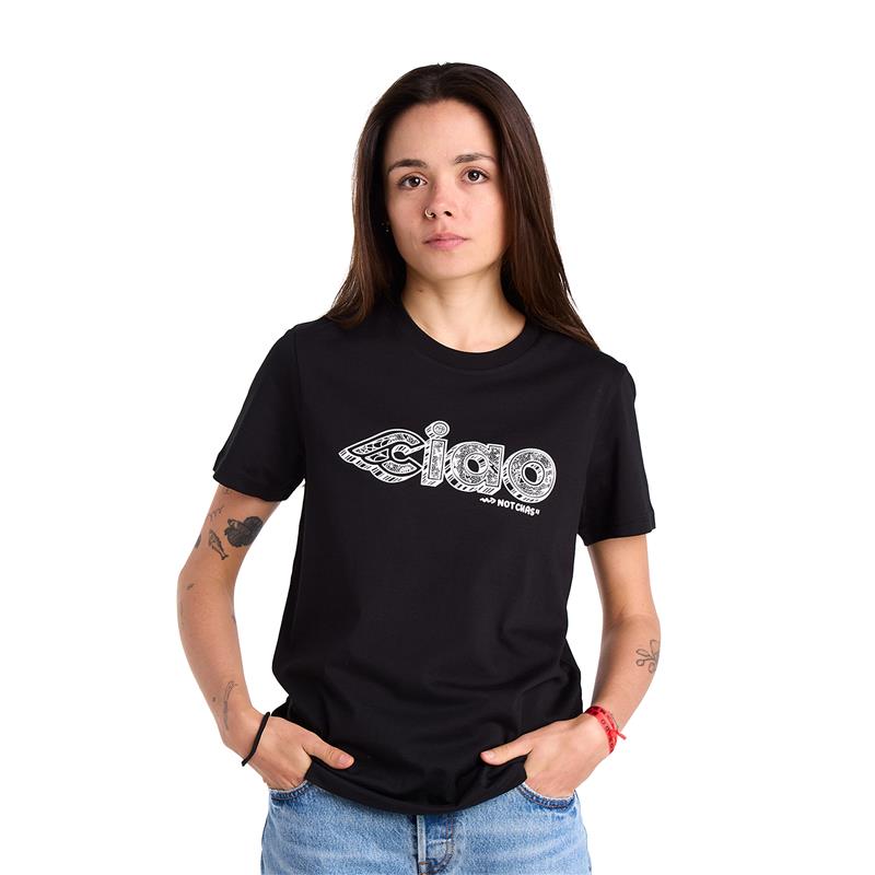 cinelli-ciao-chas-christiansen-t-shirt-nera image 2