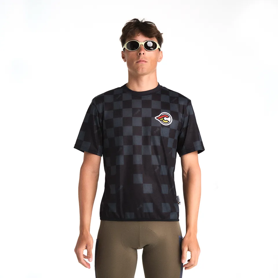 cinelli-tempo-5-tech-tee-nera-maglia-tecnica-casual image 1
