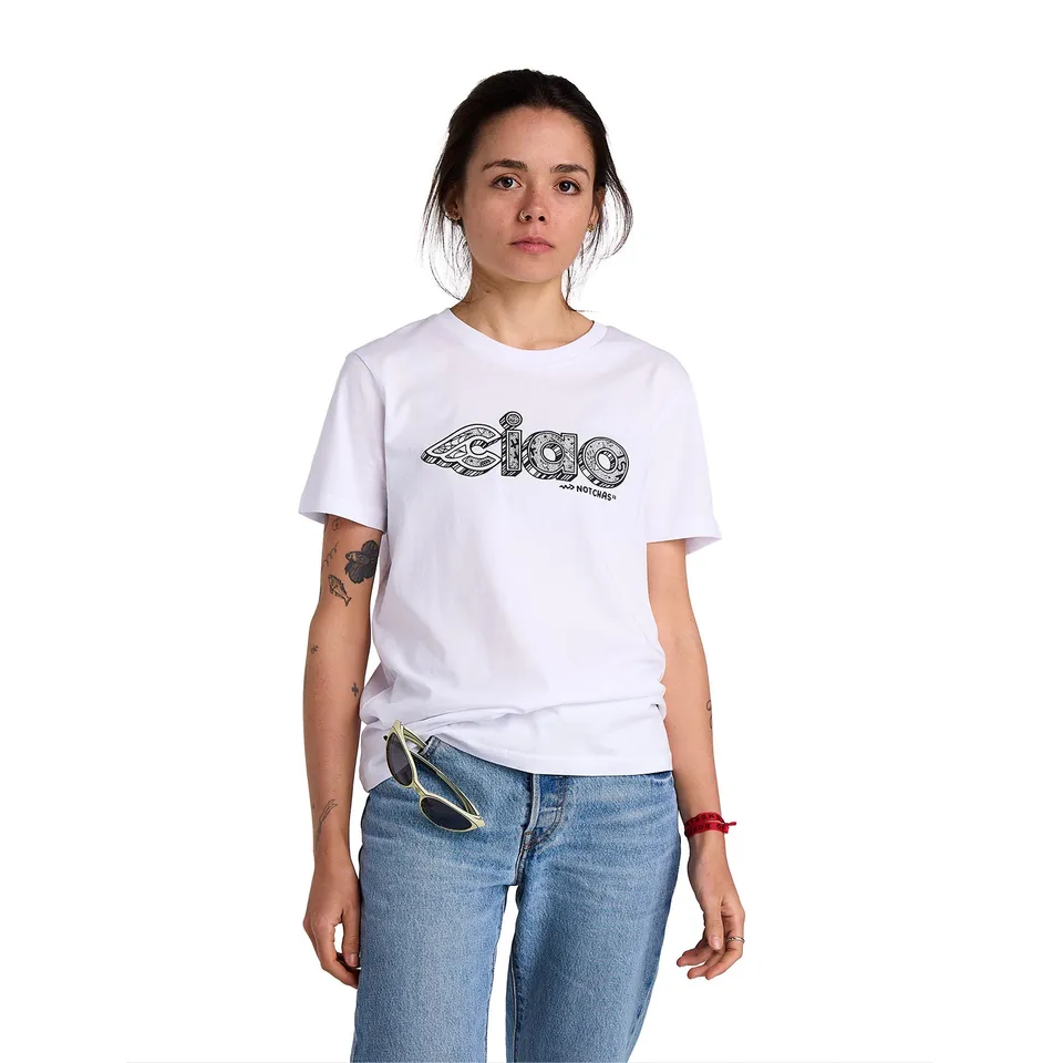 cinelli-chas-christiansen-ciao-t-shirt-bianca image 1