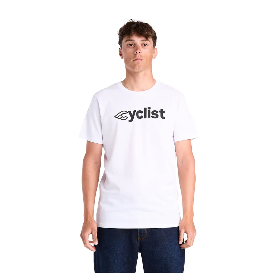 cinelli-t-shirt-cyclist-white-maglietta-cotone-organico image 1
