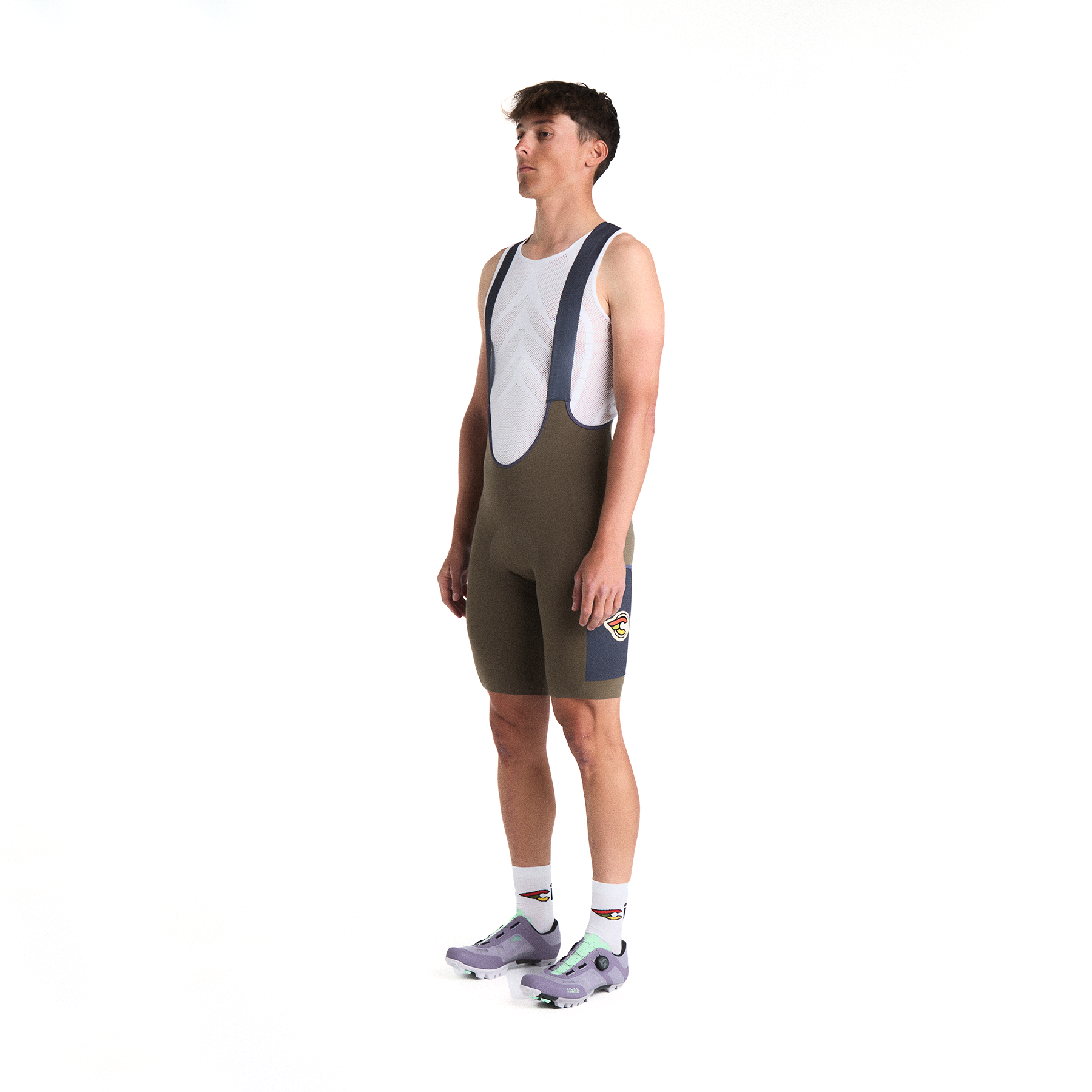 cinelli-tempo-cargo-gravel-pantaloncino-con-bretelle-brown image 5
