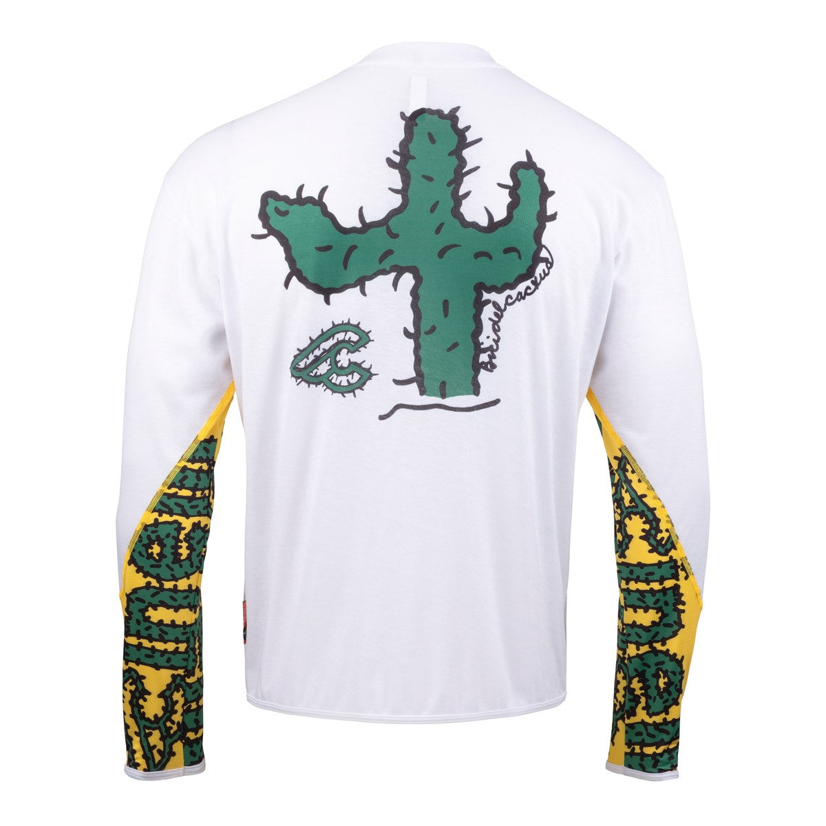 cinelli-tech-tee-manica-lunga-gravel-cactus-white image 2