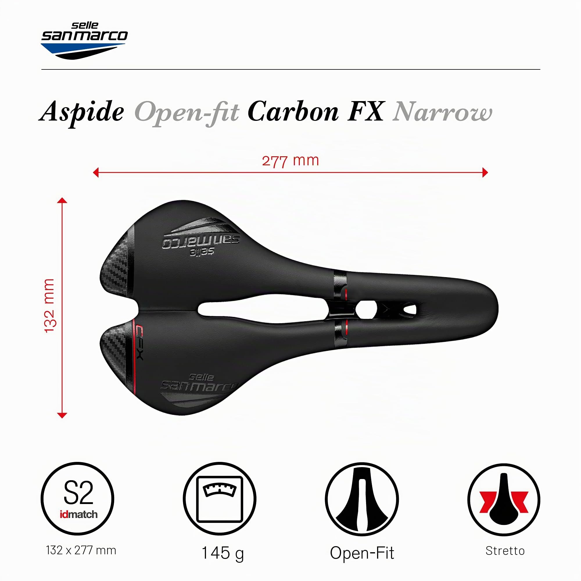 selle-san-marco-aspide-carbon-fx-sella-bici-da-strada-in-carbonio-con-binari-car image 6