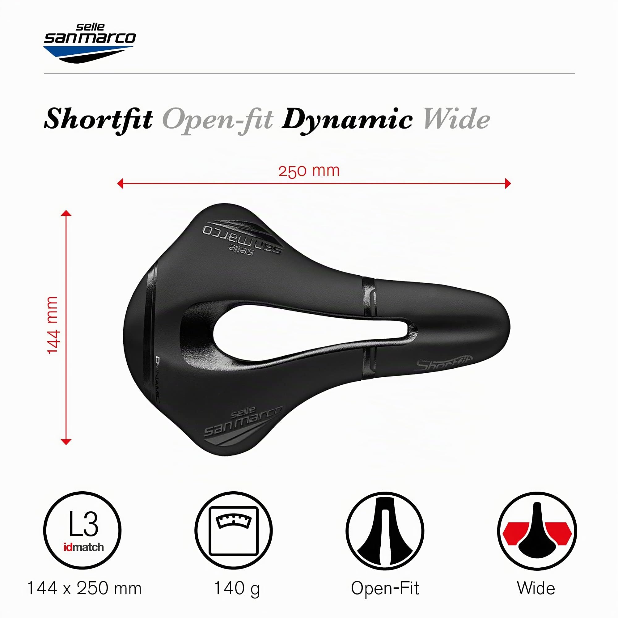 selle-san-marco-shortfit-dynamic-sella-bici-corsa-gravel-mtb-s3-l3 image 4