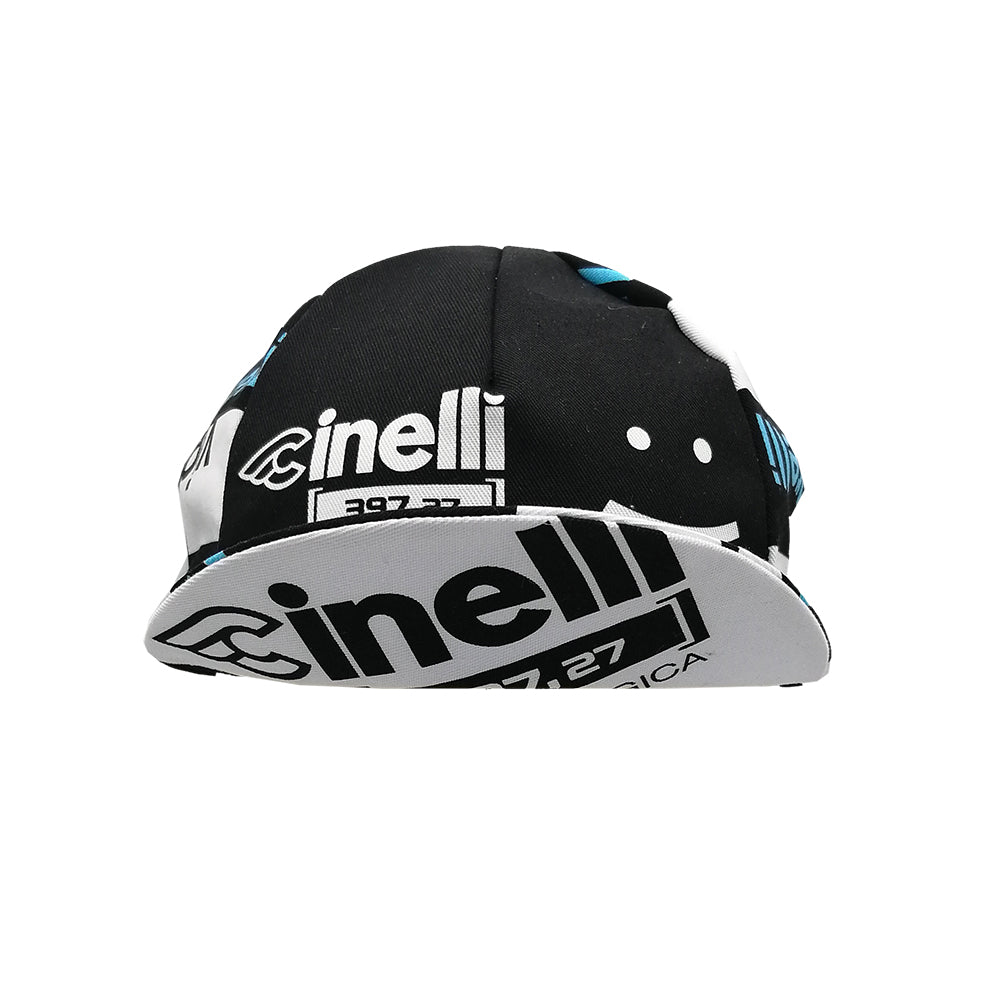 cinelli-cap-vigorelli-black-cappellino-ciclismo-nero image 3