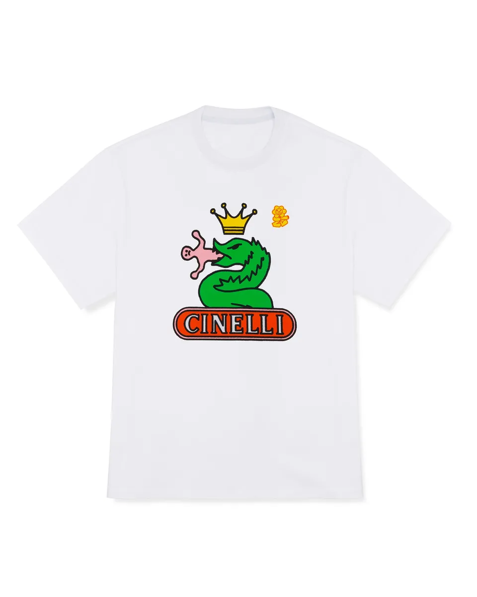 cinelli-speciale-corsa-white-braulio-t-shirt-lifestyle-unisex image 1