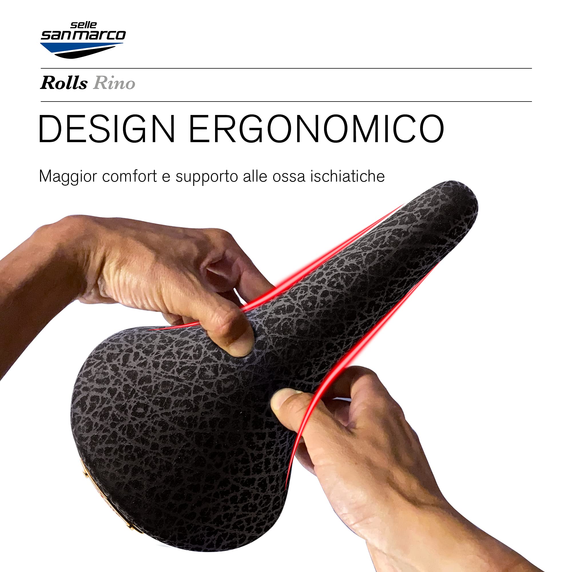 selle-san-marco-rolls-sella-bici-vintage-bottega-pelle-l1-nero-oro image 5