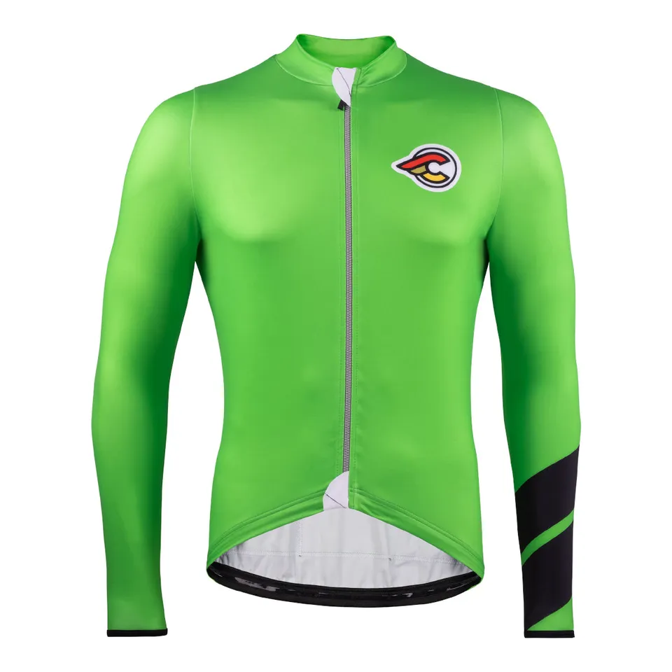 cinelli-tempo-nemo-maglia-manica-lunga-invernale-verde-slime image 1