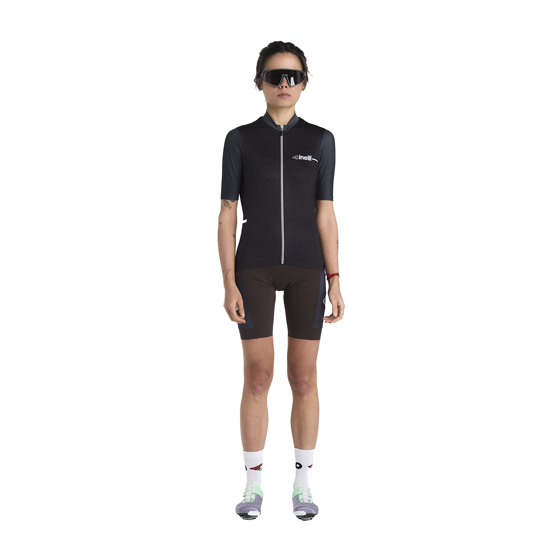 cinelli-tempo-maglia-ciclismo-donna-nero image 1