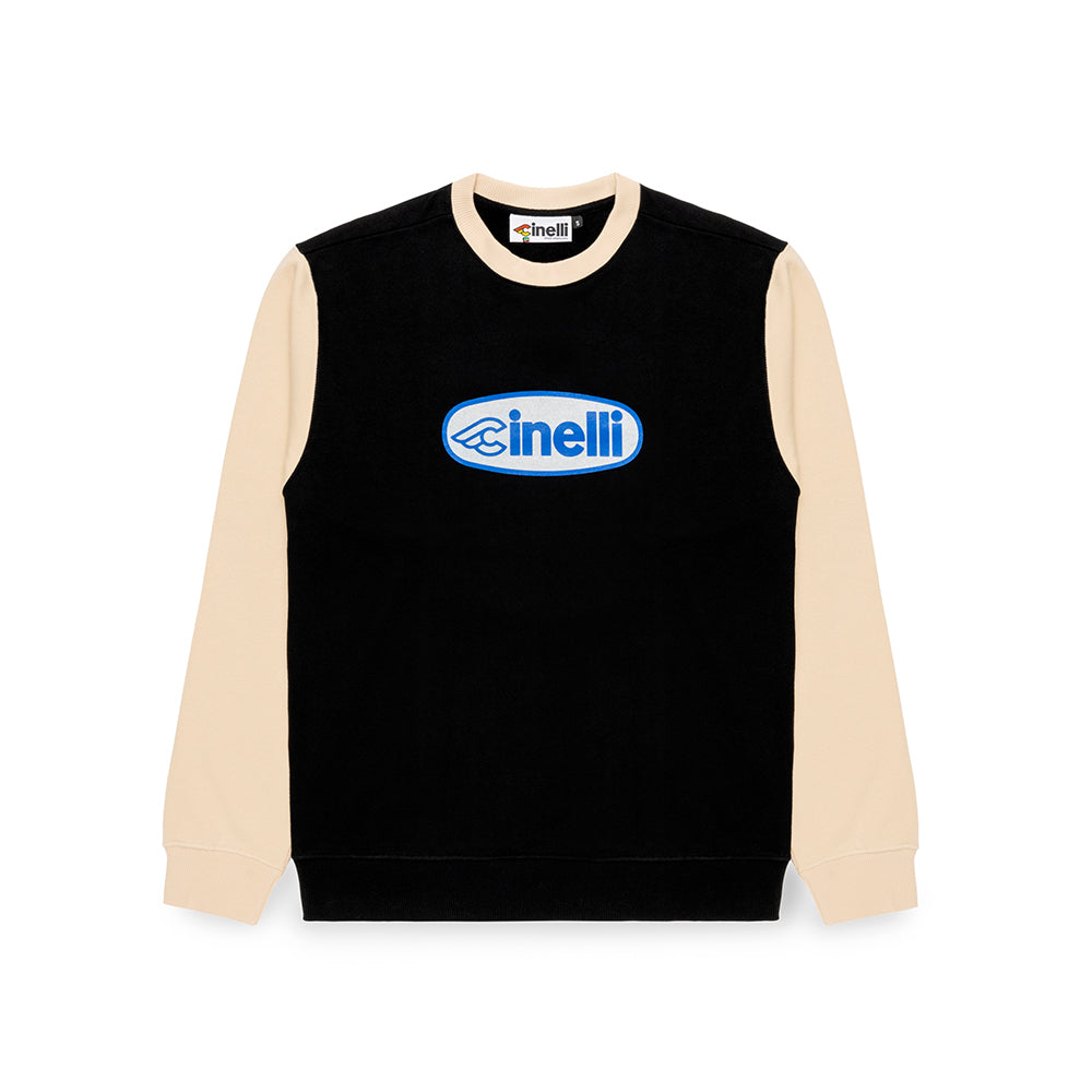 cinelli-crewneck-oval-black-white-felpa-girocollo image 1