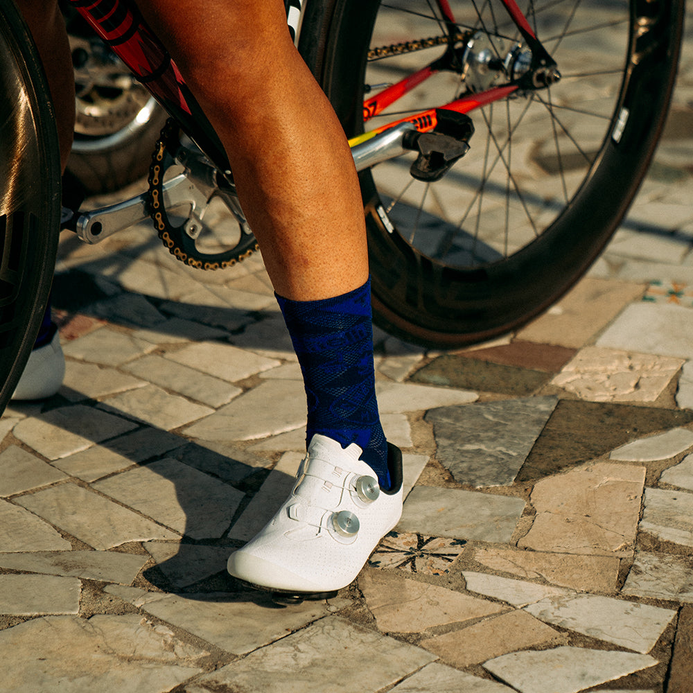 cinelli-tempo-granciclismo-calzini-ciclismo-blue image 2