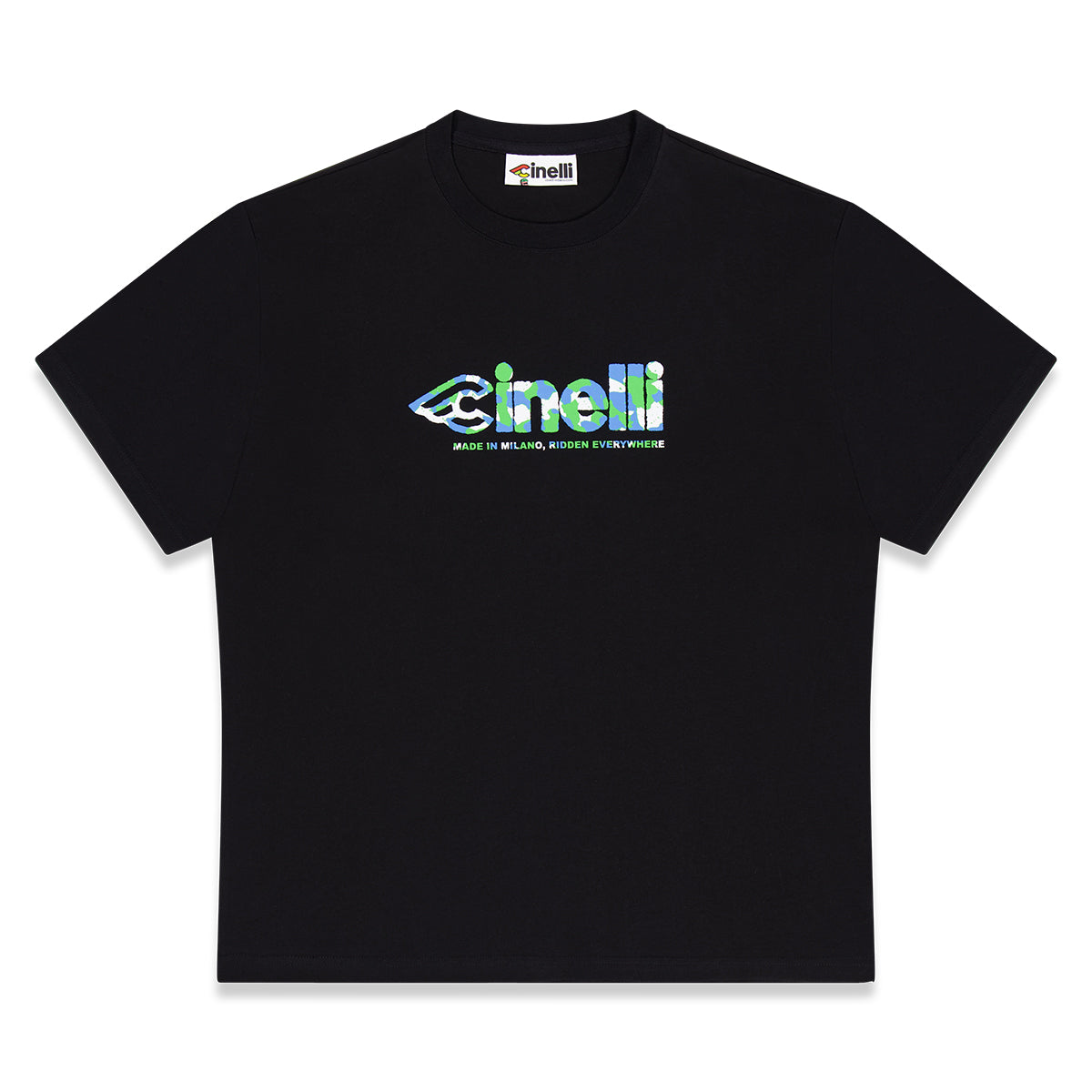 cinelli-t-shirt-global-cycling-black-maglietta-cotone-organico image 1