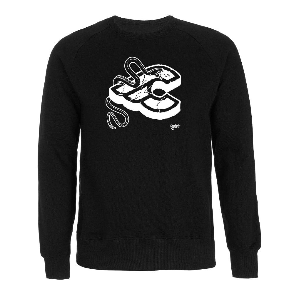 cinelli-mike-giant-black-crewneck-sweatshirt-felpa-art-program image 1