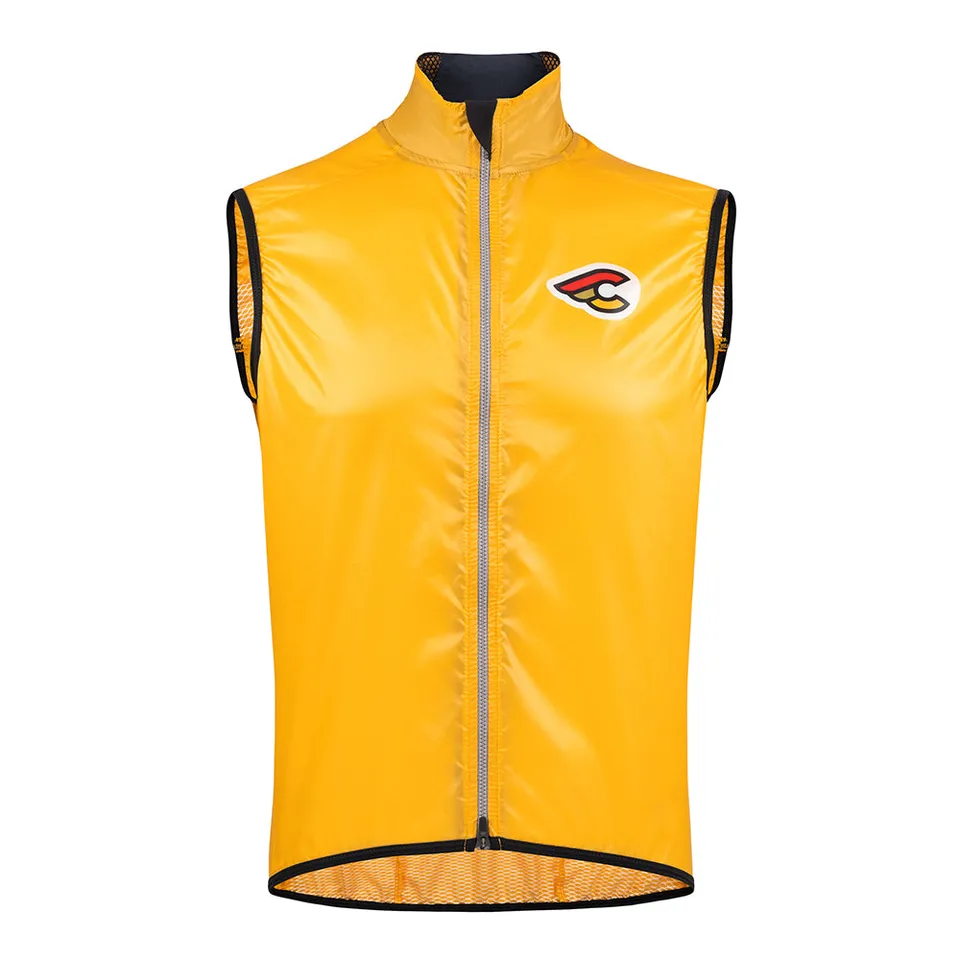 cinelli-supercorsa-gilet-antivento-happy-yellow-uomo image 1