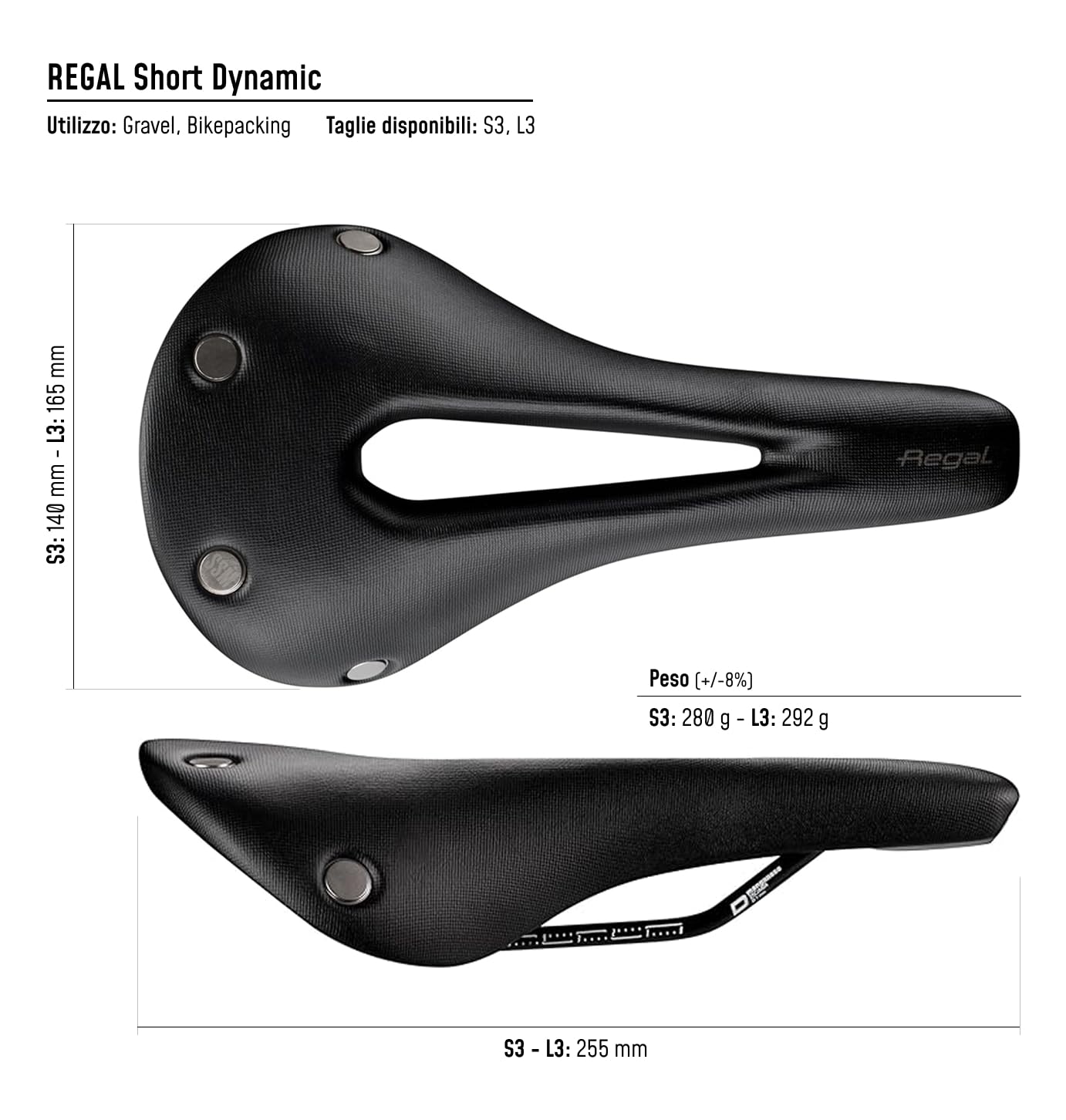 selle-san-marco-regal-short-sella-gravel-bikepacking-nero image 5