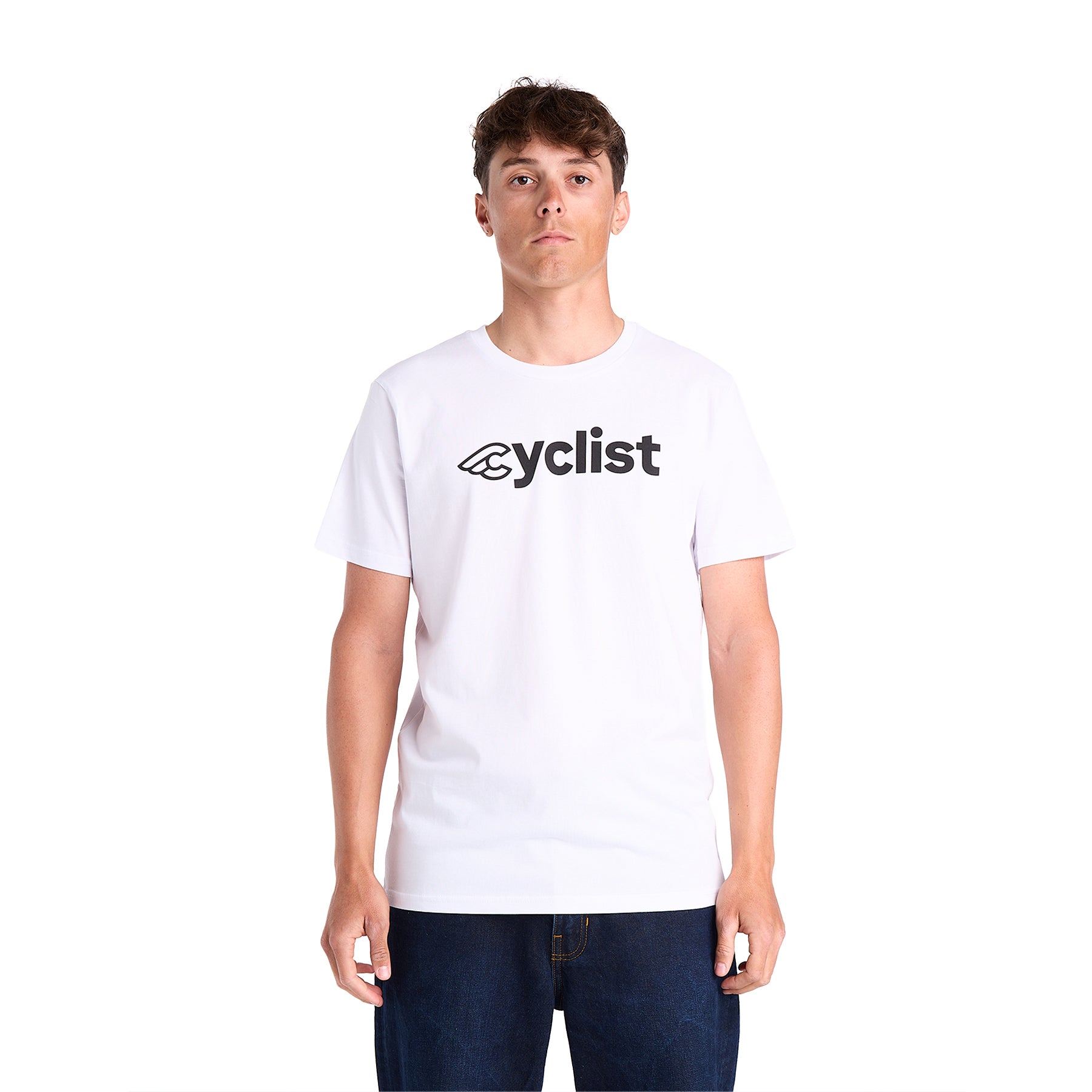 cinelli-t-shirt-cyclist-white-maglietta-cotone-organico image 1