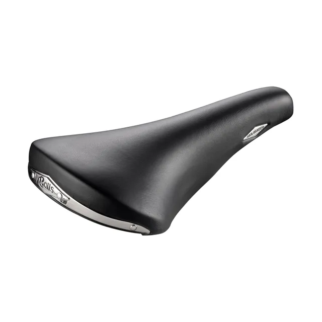 selle-san-marco-rolls-sella-racing-classica-in-pelle-143x282-mm-telaio-titanio image 1