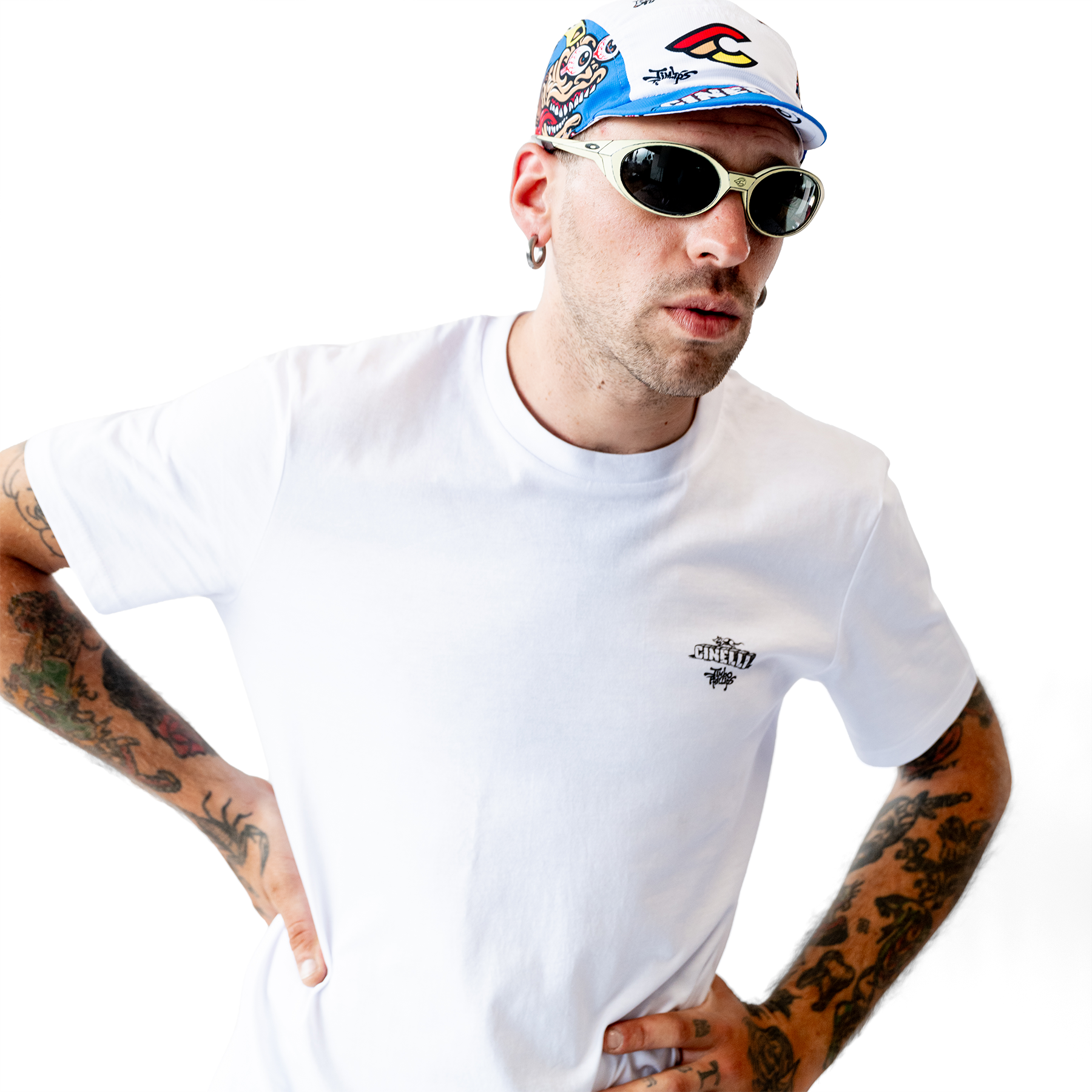 cinelli-jimbo-phillips-t-shirt-cotone-bianco image 2