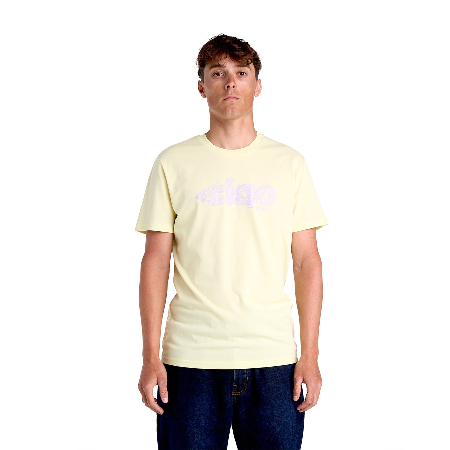 cinelli-chas-christiansen-ciao-yellow-t-shirt image 2