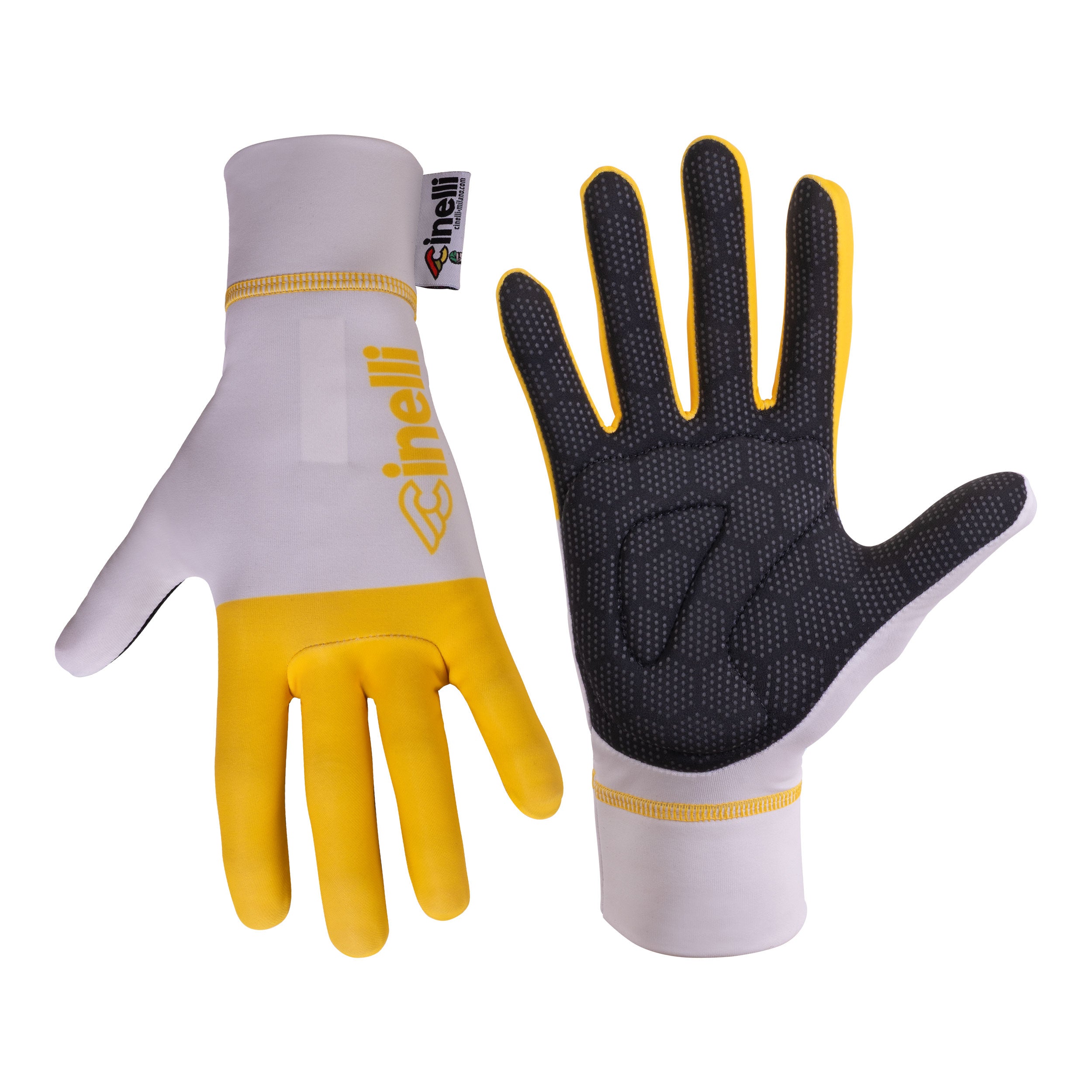 cinelli-tempo-yellow-block-guanti-invernali-ciclismo image 1