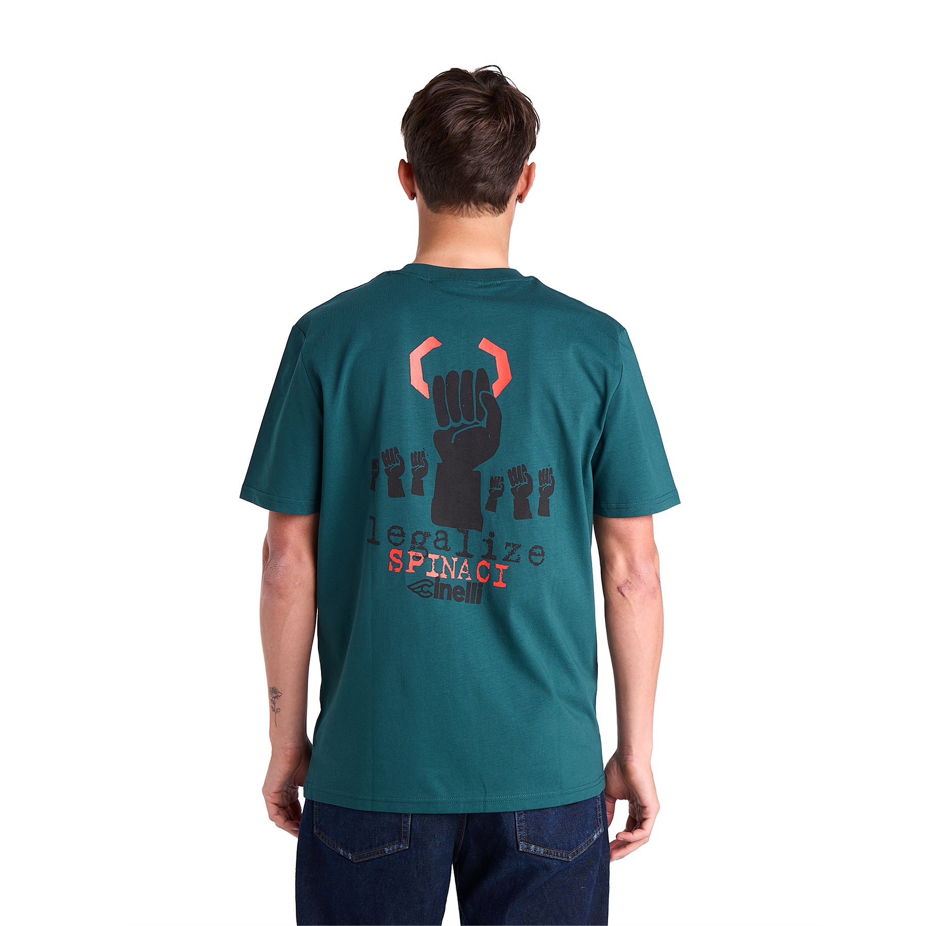 cinelli-legalize-spinaci-t-shirt-verde-cotone-bio image 2