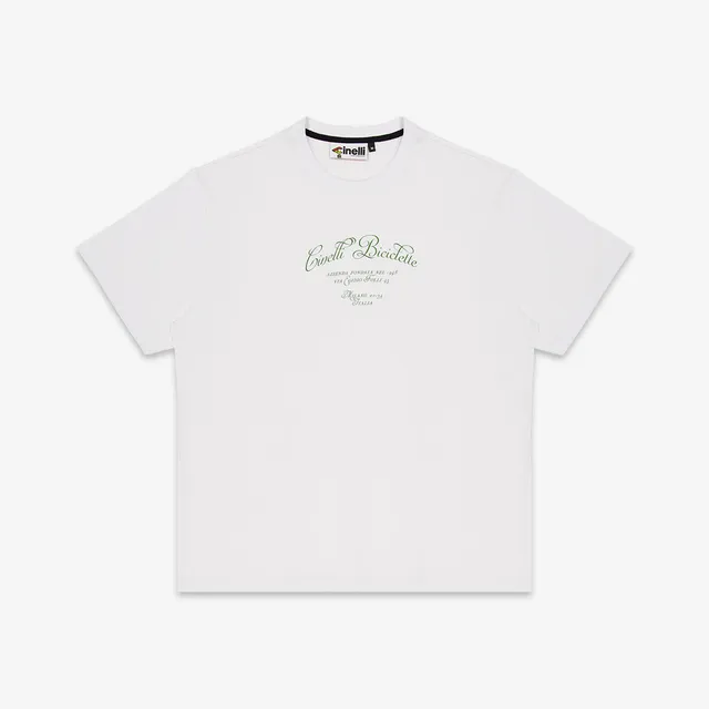 cinelli-via-folli-white-t-shirt-cotone-organico image 1